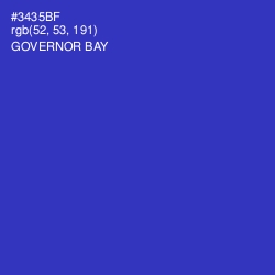 #3435BF - Governor Bay Color Image